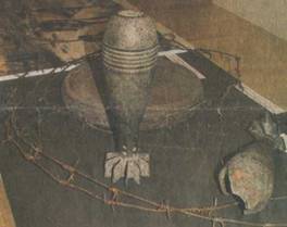 Такие противотанковые мины и неразорвавшиеся снаряды пришлось обезвреживать девчонкам из Ошты