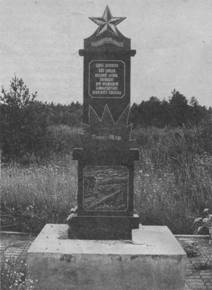 Монумент памяти павших бойцов у деревни Холмище