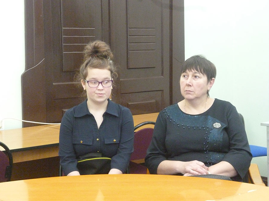 Яна Голубцова, ученица Дубровской основной школы