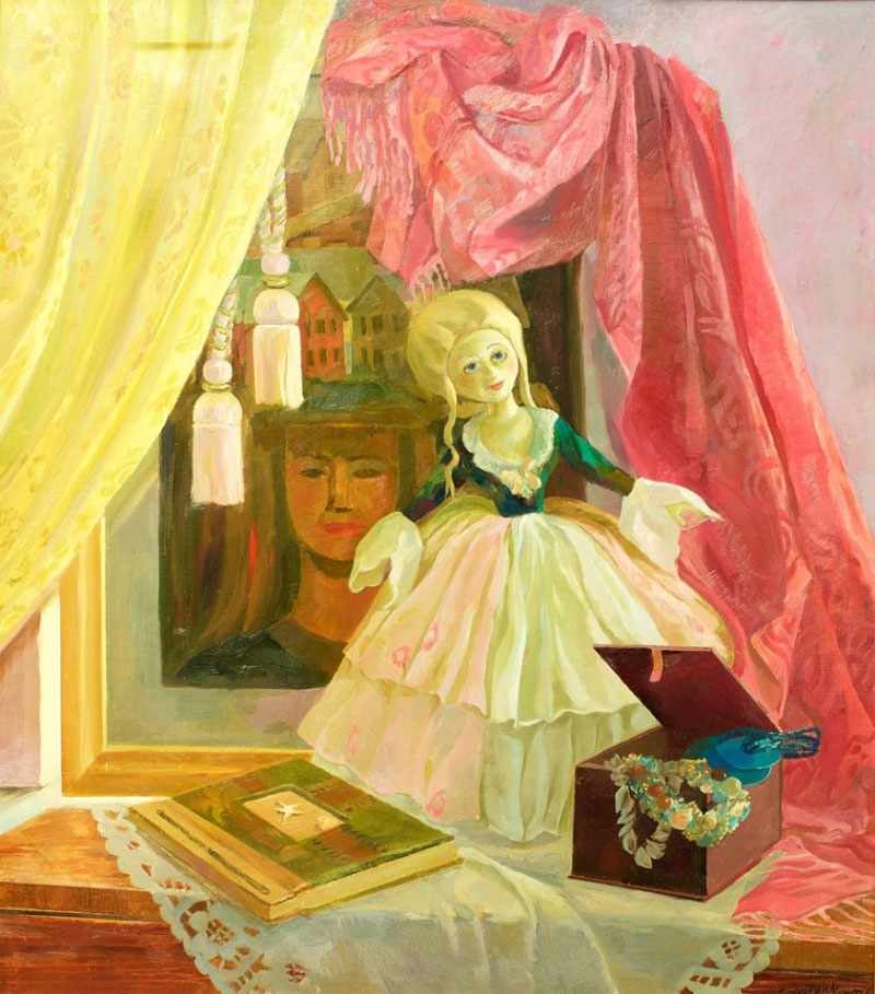 Натюрморт с куклой. М.Щекотова