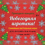 На новогоднюю игротеку приглашает Областная научная библиотека! 