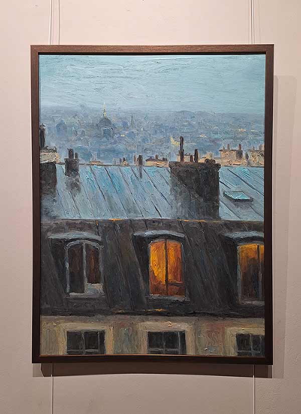 Живописные работы Егора Кашникова можно увидеть в Областной научной библиотеке 